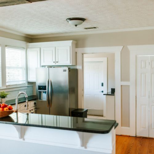 Enjoy sleek countertops, new stainless steel appliances, and all the basic cooking supplies (including spices) you’ll need for creating everything from basic snacks to gourmet meals.