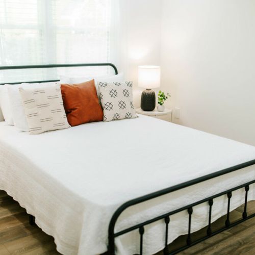 Each bedroom features a comfortable queen sized bed!