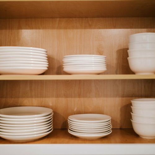 We are fully stocked for everyone to have enough plates and bowls!