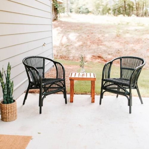 Back deck seating area