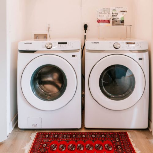 We want to make sure you have everything you need during your stay. We provide laundry detergent, dishwasher pods, paper towels, and other necessities so make yourself at home!