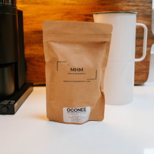 Kick off your morning with a cup of our complimentary Oconee coffee — a cozy little pick-me-up to start your day just right.