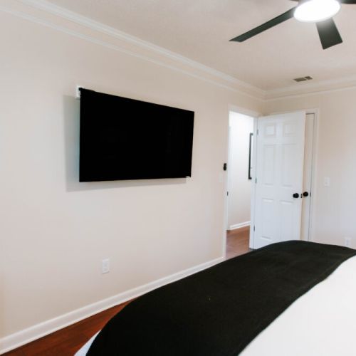 Kick back in bed with your favorite show—comfort and ease, on demand.