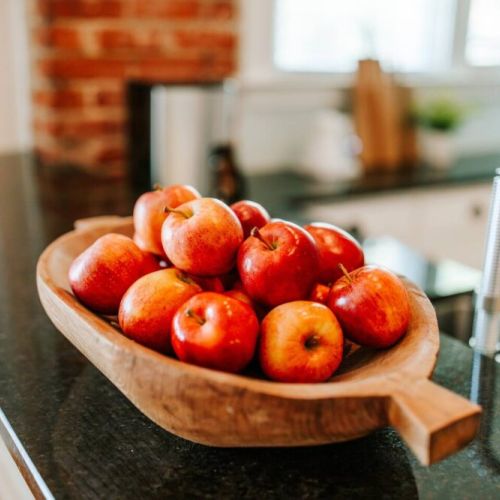 The full kitchen with farmhouse sink is sure to bring out your inner chef.