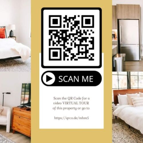 Scan the QR code for a video virtual tour of the property!