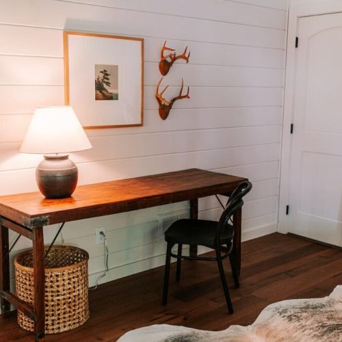 Work desk in bunk room