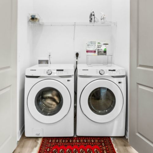 We want to make sure you have everything you need during your stay. We provide laundry detergent, dishwasher pods, paper towels, and other necessities so make yourself at home!