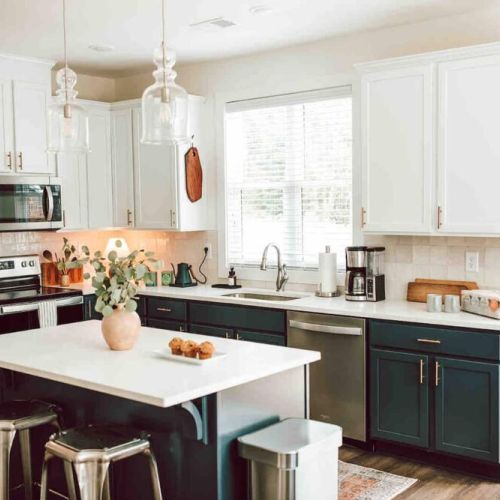 The modern kitchen is fully equipped with everything you need to cook delicious meals during your stay.