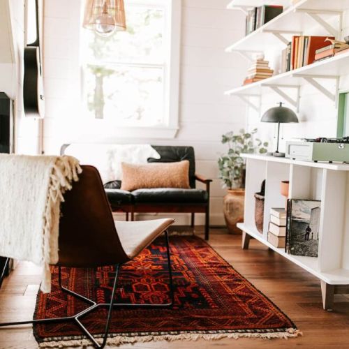 The upstairs loft is uniquely designed to be a relaxing space where you can fully immerse yourself into the pages of your next read or the sounds of your favorite vinyl album on the Crosby record player.