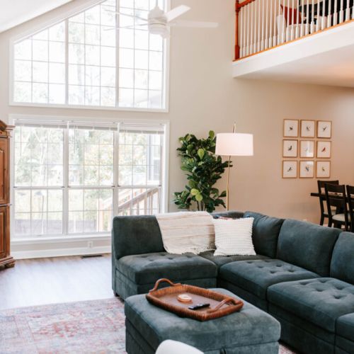 Sun-drenched mornings and cozy evenings, this heart of our Vidalia home is where comfort and connection come together.