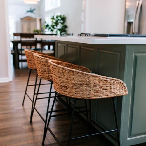 Grab a seat at the island—perfect for morning coffee, casual bites, or good conversation while dinner’s cooking.