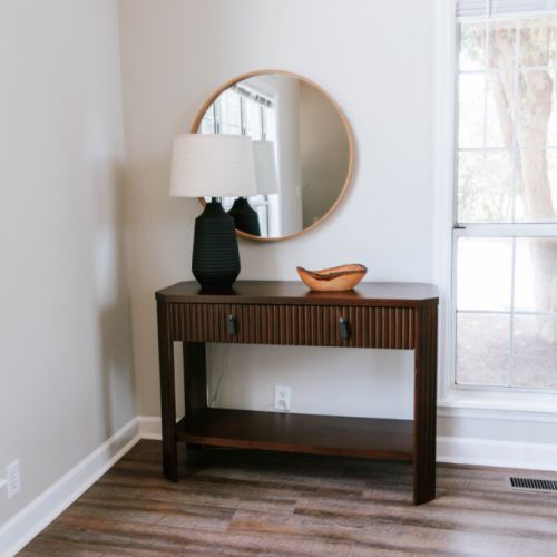 A quiet corner of comfort in our Vidalia home, where morning light meets southern charm.