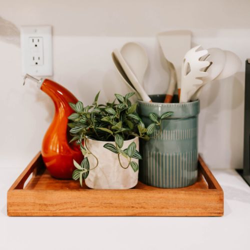 This countertop setup brings charm and function—everything you need to cook like a local