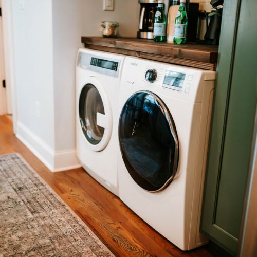 Enjoy the convenience of home with our Samsung washer and dryer,  that you can use during your stay.