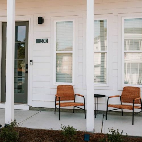 Welcome home! Enjoy morning coffee or evening sunsets on your cozy front patio.