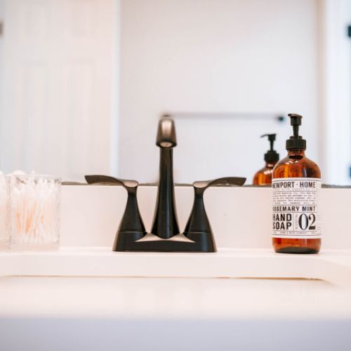 Enjoy complimentary cotton buds and pads for a touch of everyday comfort — plus, pamper yourself with eco-friendly essentials from Public Goods.