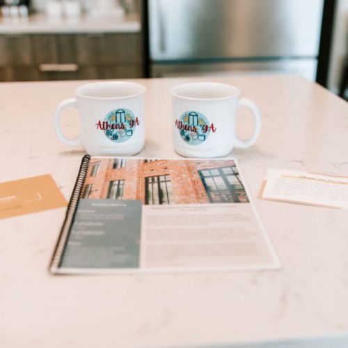 Welcome to your Athens, GA getaway! ☕🏡 Cozy mornings start with a cup of coffee in our charming mugs, and your stay is packed with local tips, stylish design, and Southern hospitality. Your perfect home base awaits!