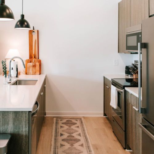 Fully equipped kitchen that you may throughout your stay.