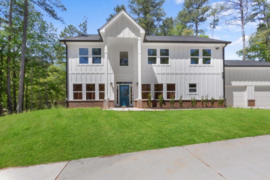 Tucked at the edge of the woods, this stunning white farmhouse offers luxury, peace, and privacy. With sleek style, spacious interiors, and nature right outside your door, it's the perfect escape for families, friends, or creatives looking to unwind