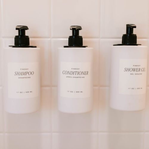 Luxury bath essentials ready to pamper you from the moment you arrive.