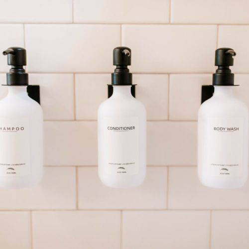 Elevate your shower experience! Our shampoo, conditioner, and body wash are from Public Goods, ensuring a luxurious and eco-friendly stay.