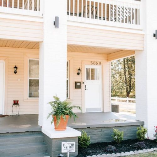 Our apartment is located on the second level of this classic southern home.