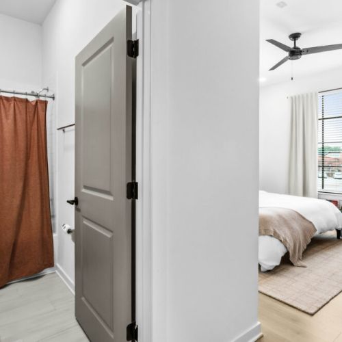 Enjoy a clean, stylish bathroom and a bright, serene bedroom — perfect for unwinding after a full day of adventure.
