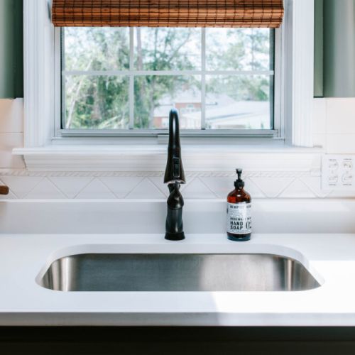 Eco-friendly and effective! Our kitchen is stocked with hand cleaner from Public Goods, ensuring a clean and sustainable stay.