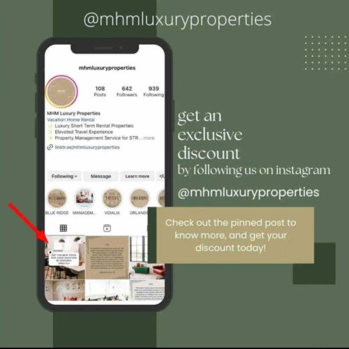 Get an exclusive discount by following us!